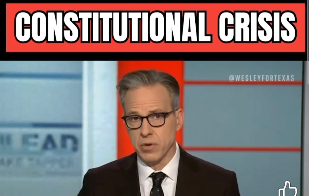 According to legacy propaganda news, the United States is in a “constitutional crisis”. What does it mean?
