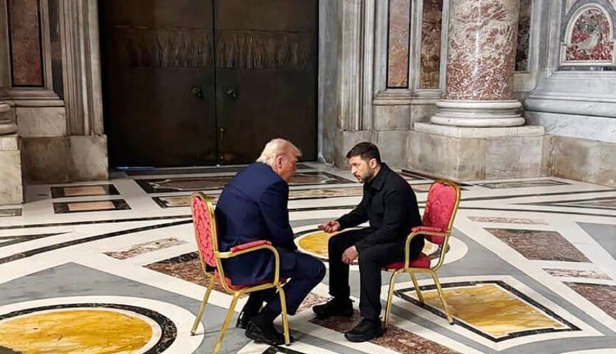 Historic Meeting: Zelensky and Trump Unite at St. Peter’s Basilica Ahead of Pope’s Funeral