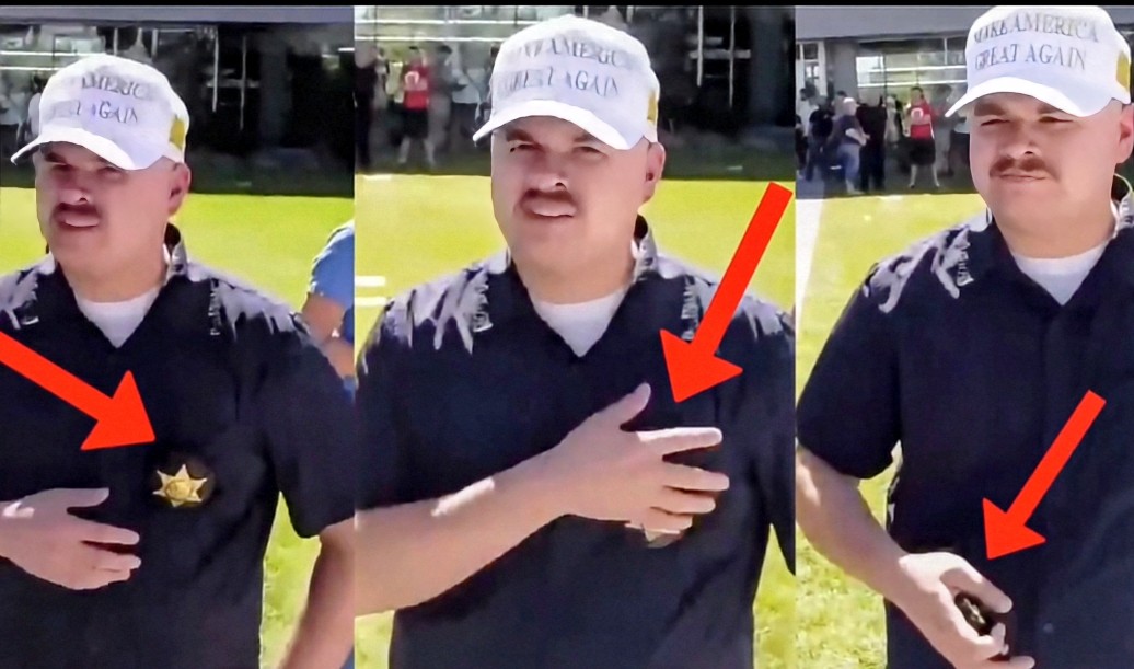 Aftermath of Charlie Kirk’s Shooting: Mystery Man With Police Badge